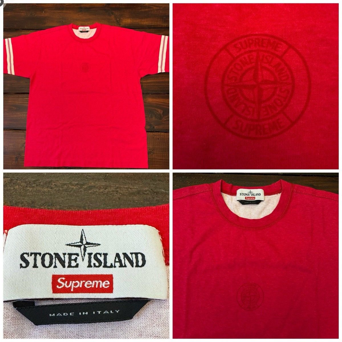 Supreme Stone Island Magenta Tee