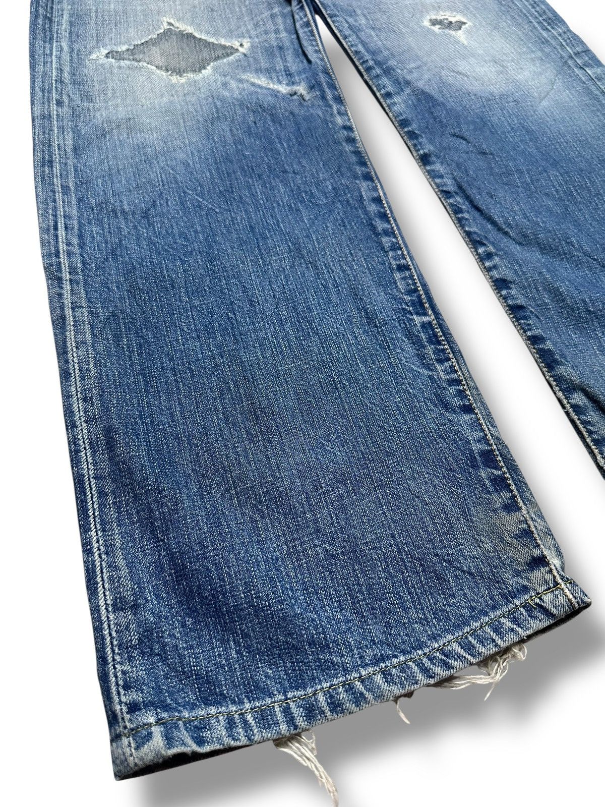 Levi's Levis 501 Vintage Distressed Straight Jean Faded Wash Size US 32 / EU 48 - 15 Thumbnail