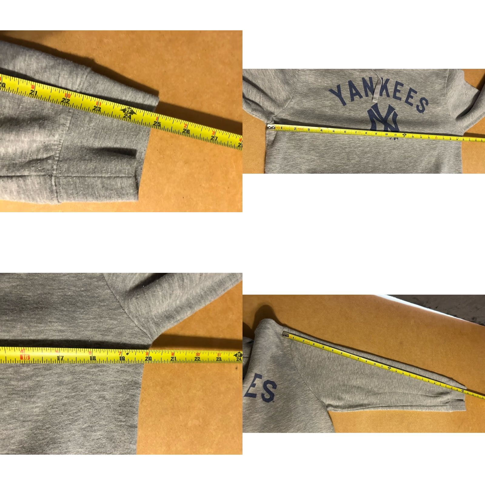 Vintage VINTAGE: No New York Yankees Fanatics Hoodie Adult Medium Gray Drawstrings Kangaroo Pocket Size US M / EU 48-50 / 2 - 8 Thumbnail