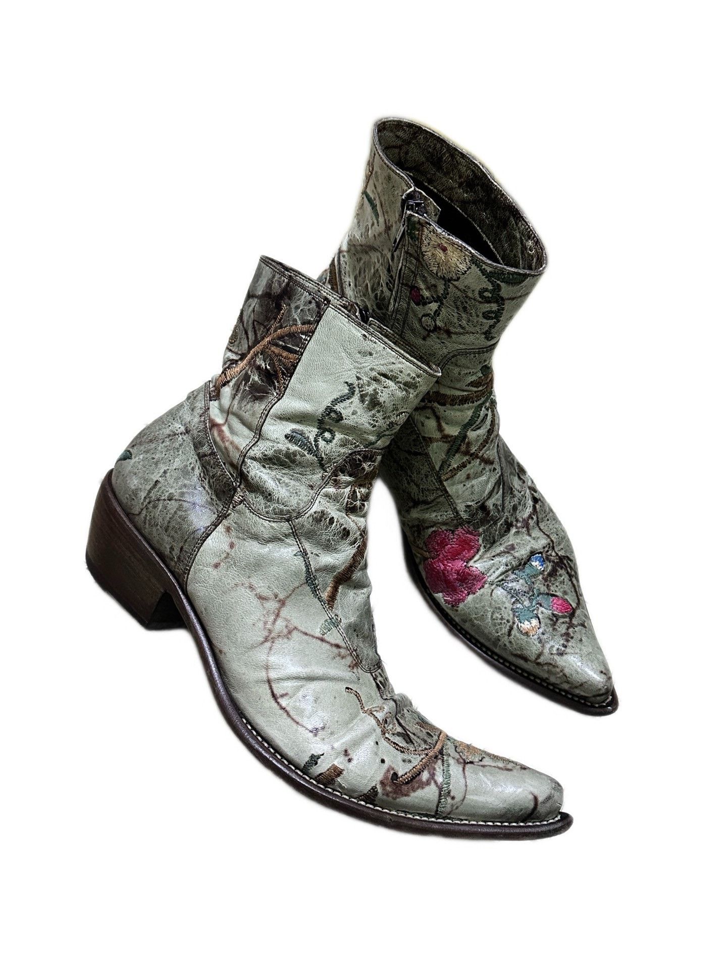 Gianni Barbato Gianni Barbato Vintage Pointed Leather Boots Size US 11 / IT 41 - 1 Thumbnail
