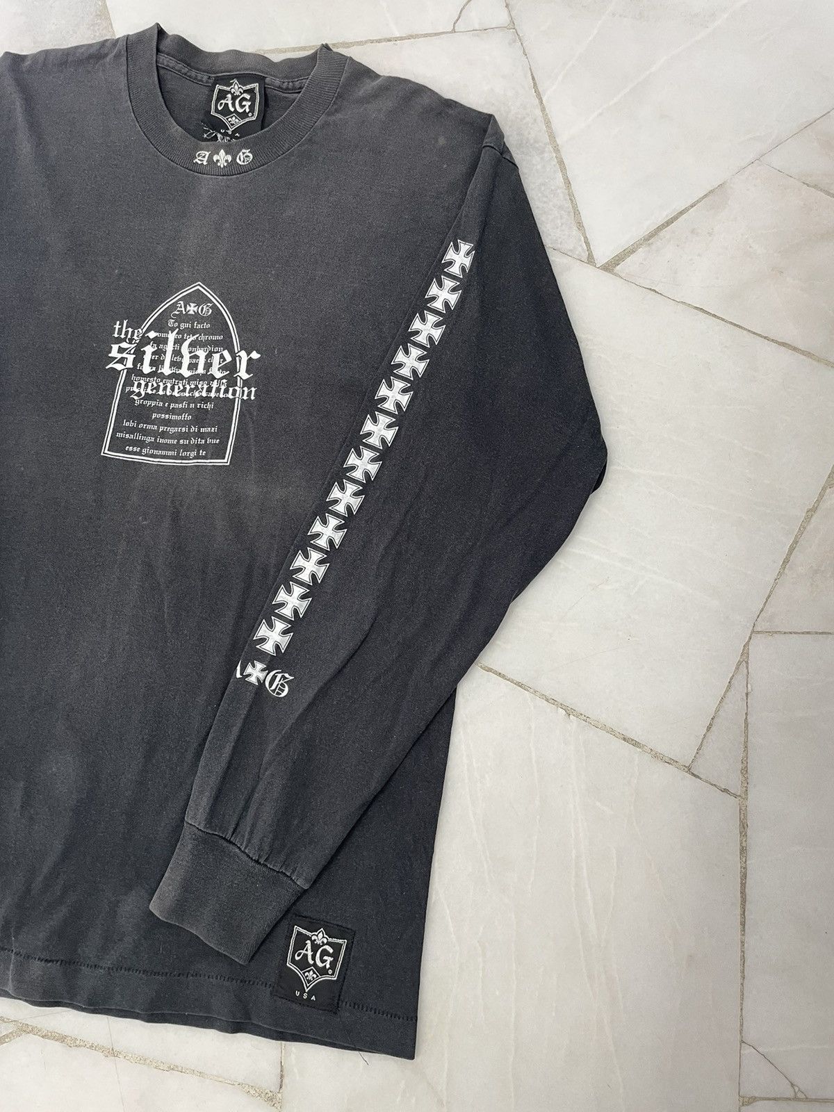 A&G Rock Vintage A&G rock The Silber Generation Faded black Tshirt Size US L / EU 52-54 / 3 - 3 Thumbnail
