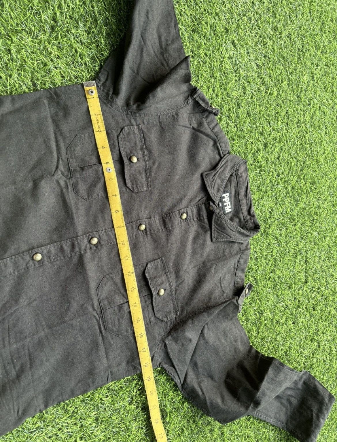 PPFM POFM Grey Button up Shirt Size US M / EU 48-50 / 2 - 5 Thumbnail
