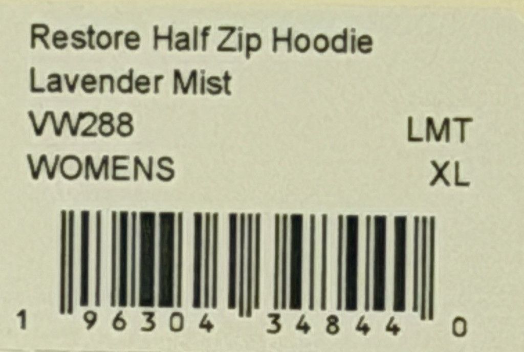 Vuori VUORI RESTORE HALF ZIP HOODIE LAVENDER MIST COLOR SIZE XL Size XL / US 12-14 / IT 48-50 - 5 Thumbnail