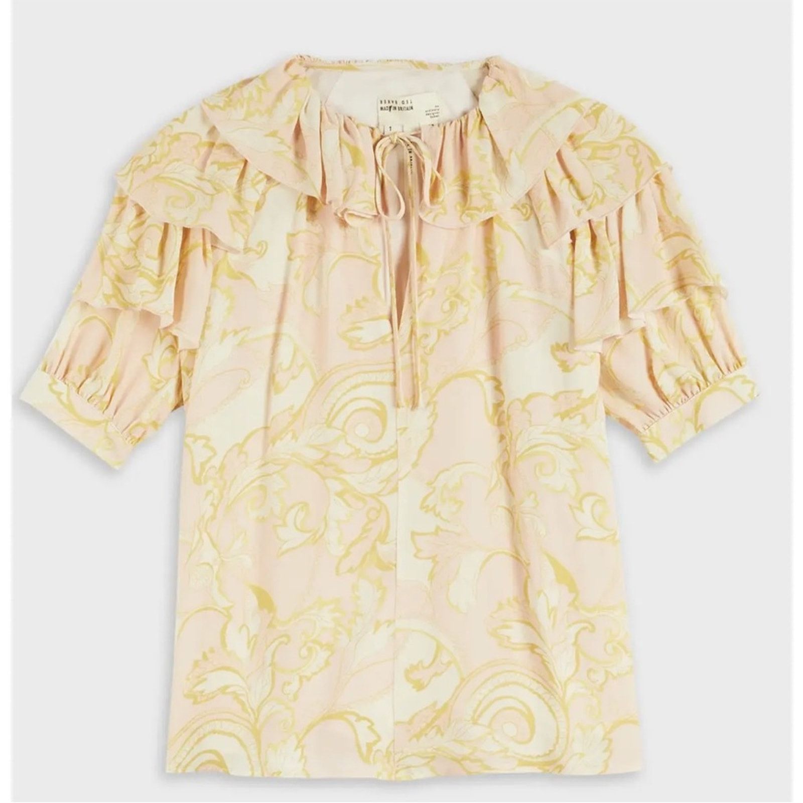 Ted Baker Ted Baker Frisis paisley print ruffle tie front blouse Size M / US 6-8 / IT 42-44 - 5 Thumbnail