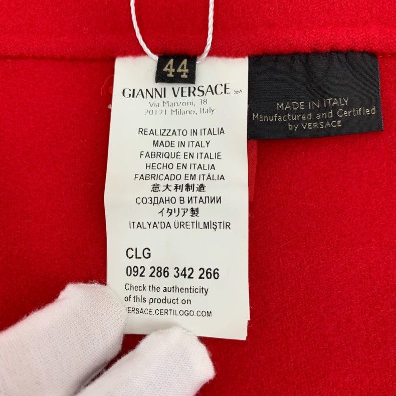 Versace Versace Wool lapel cape coat coat Size L / US 10 / IT 46 - 6 Thumbnail
