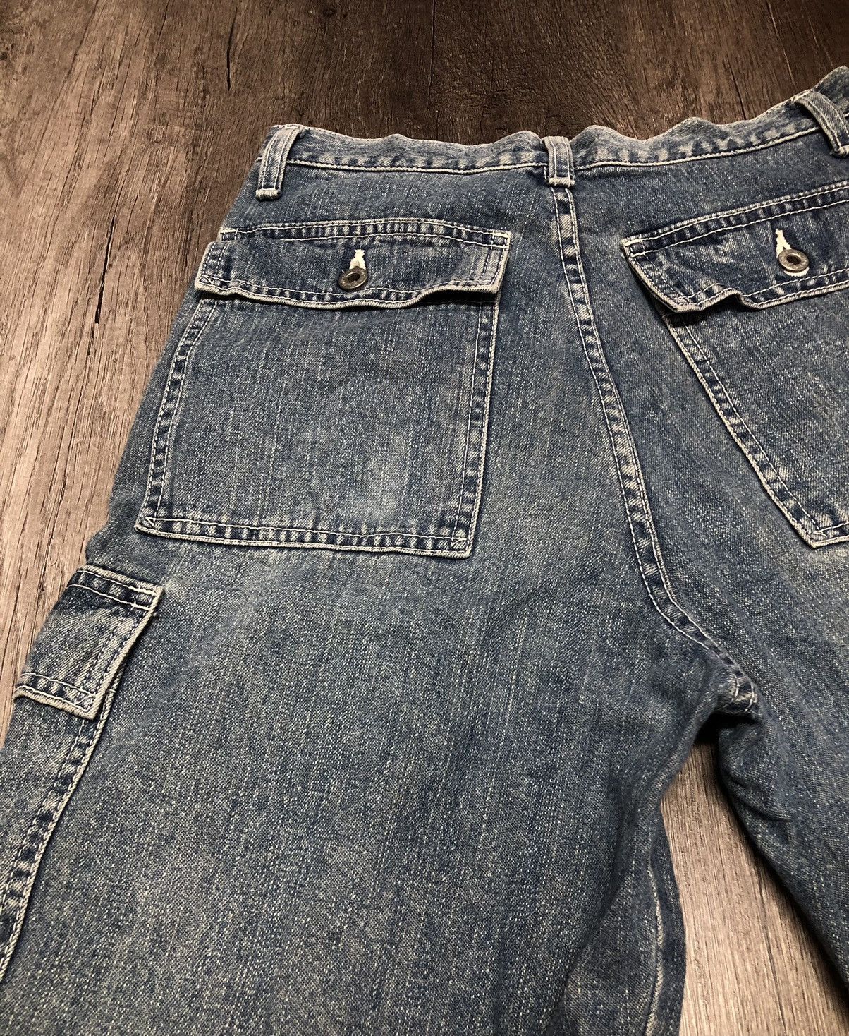 Japanese Brand × Vintage VINTAGE BOBSON JEANS CARGO PANT UNISEX Size 26" / US 2 / IT 38 - 8 Thumbnail