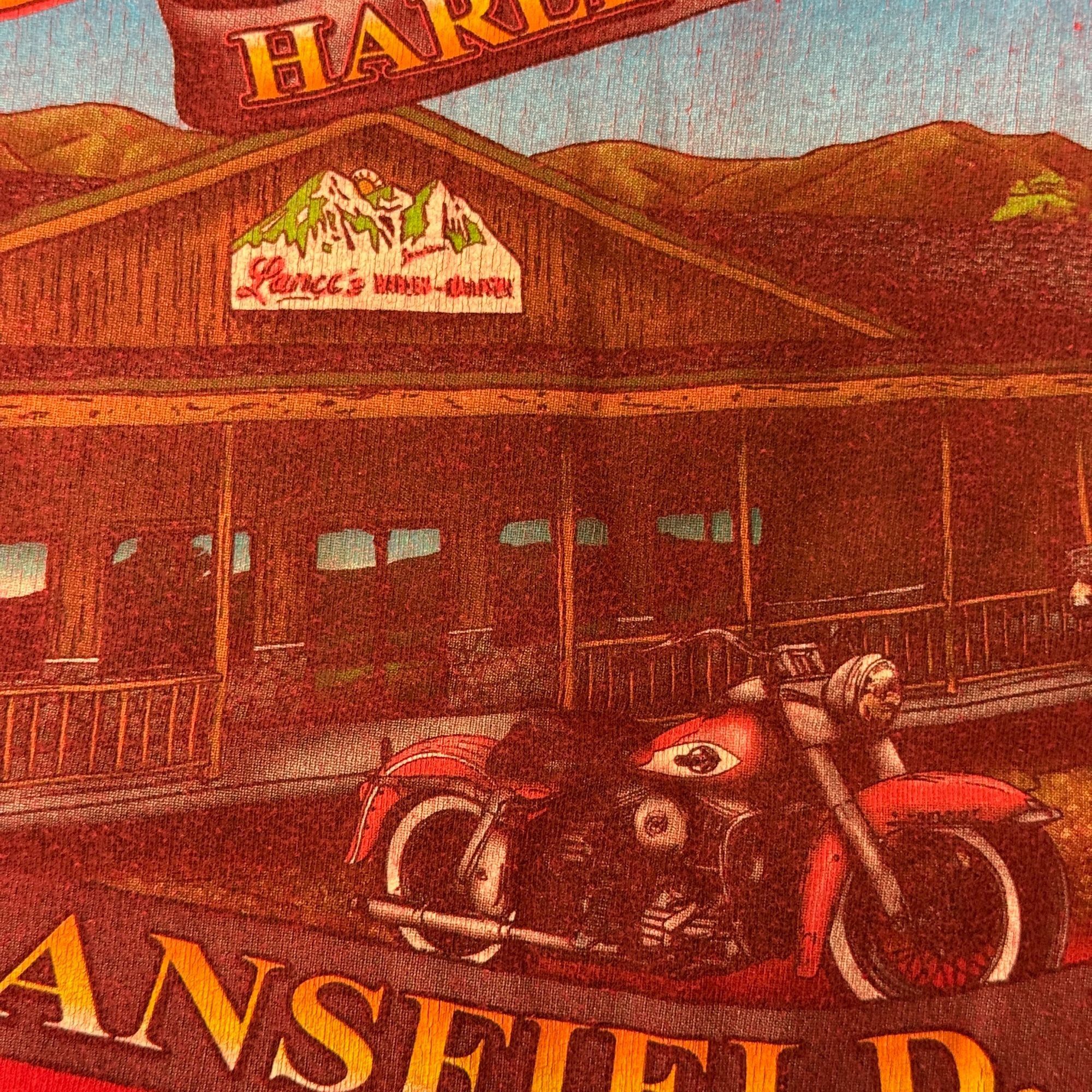 Harley Davidson Y2K LANCES Mansfield PA Motorcycle BIKER 2004 T Shirt USA L Size US L / EU 52-54 / 3 - 9 Thumbnail