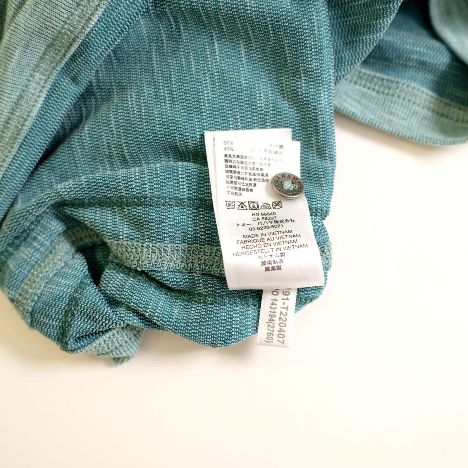 Tommy Bahama Tommy Bahama Large Polo Shirt Green Teal Island Zone Collard Size US L / EU 52-54 / 3 - 12 Thumbnail