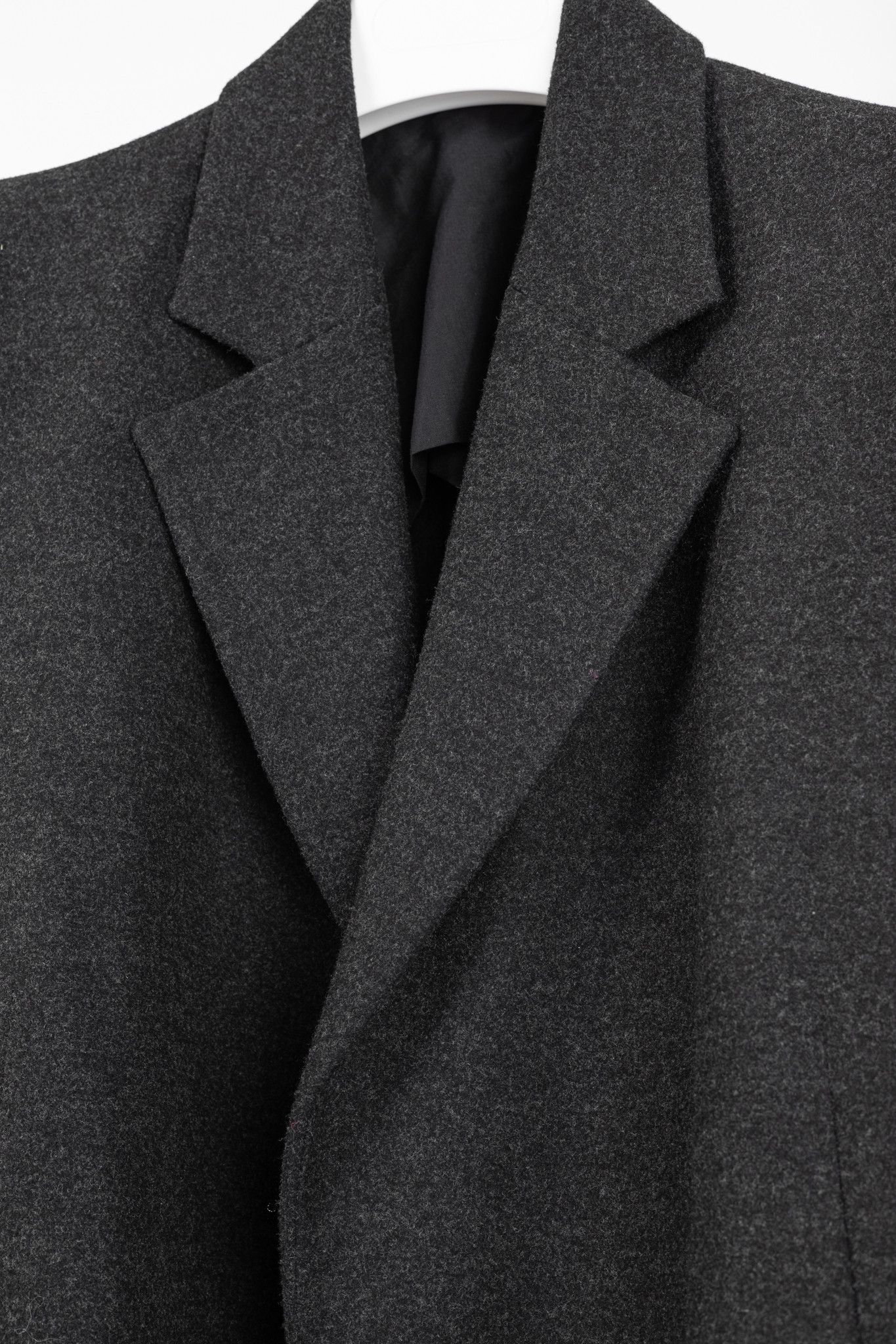 Toteme Toteme Bonce Dark Grey Melange Wool-Blend Open Blazer Size S / US 4 / IT 40 - 7 Thumbnail