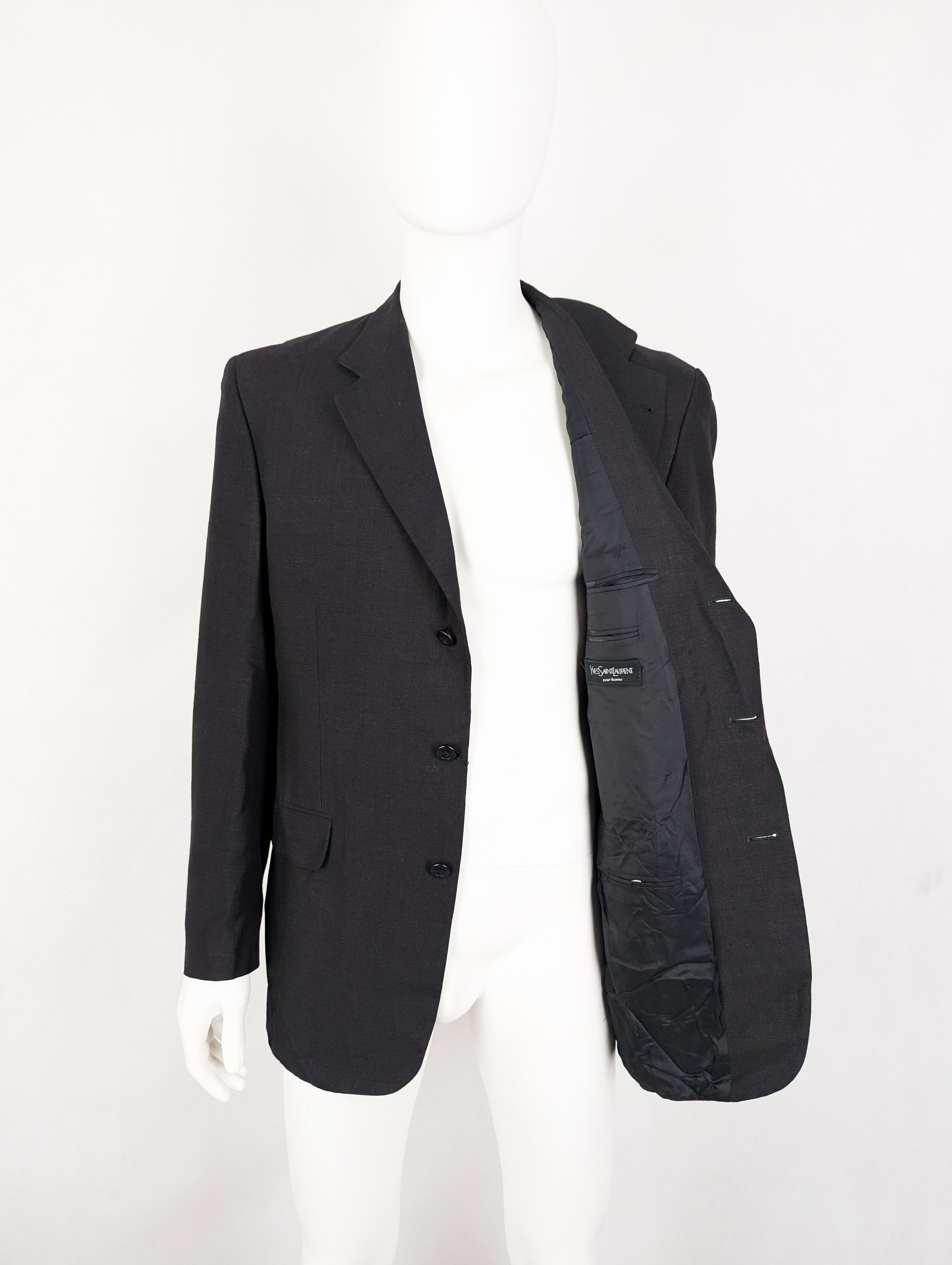 Yves Saint Laurent Yves Saint Laurent men's Jacket with linen Size 52R - 5 Thumbnail