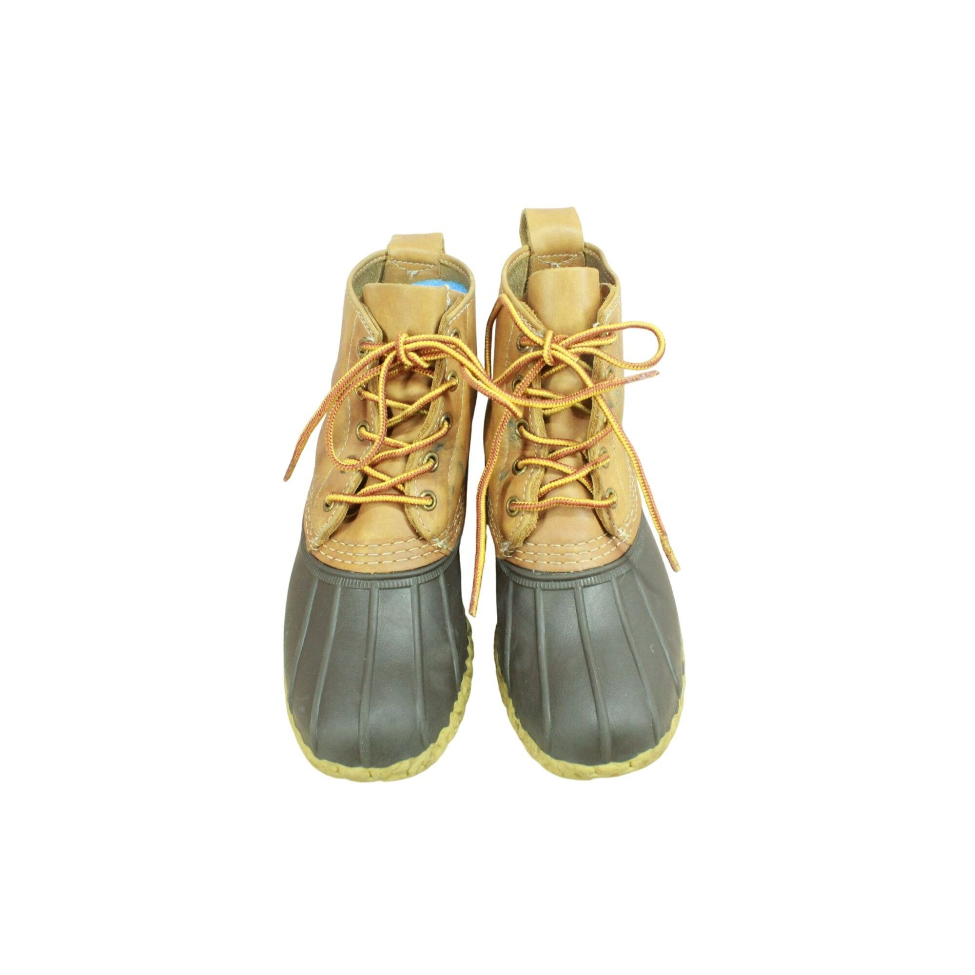 Leather LL Bean Women's Leather Unlined Ankle Duck Boots Size 6 M Size US 6 / IT 36 - 5 Thumbnail