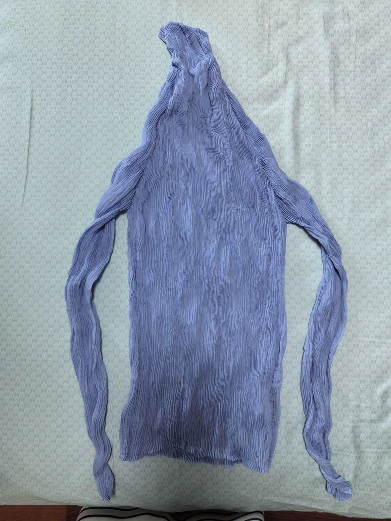 Issey Miyake Pleated Blue Top-2508