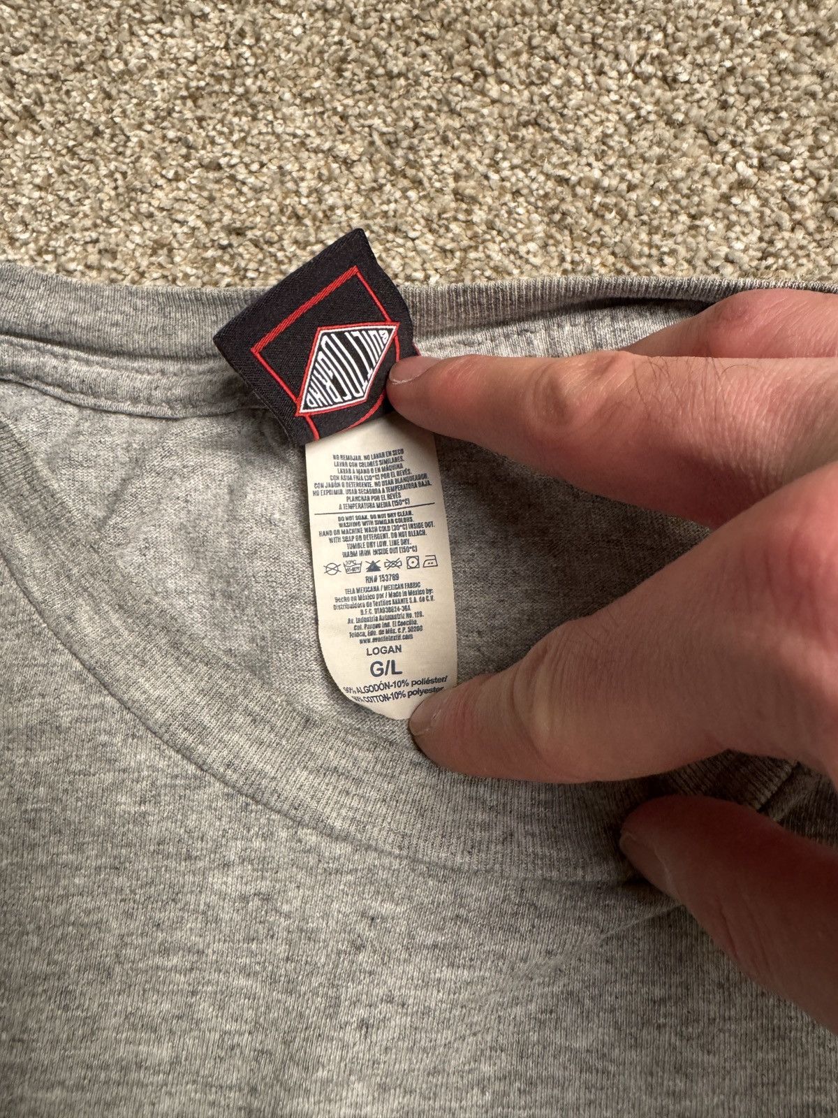 Independent Trading Co. HEATHER GREY INDEPENDENT CLASSIC LOGO GRAPHIC TEE Size US L / EU 52-54 / 3 - 4 Thumbnail