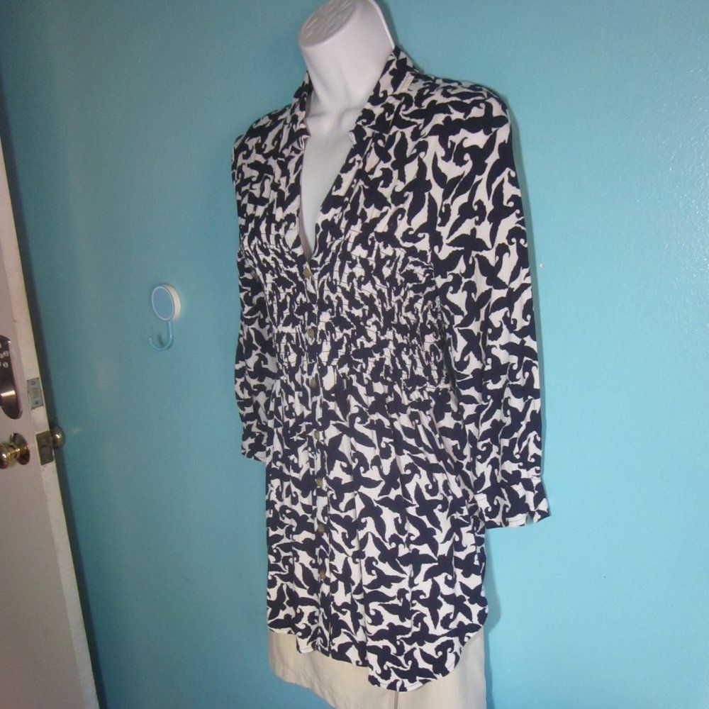Anthropologie Maeve XS Smocked Tunic Size XS / US 0-2 / IT 36-38 - 14 Thumbnail