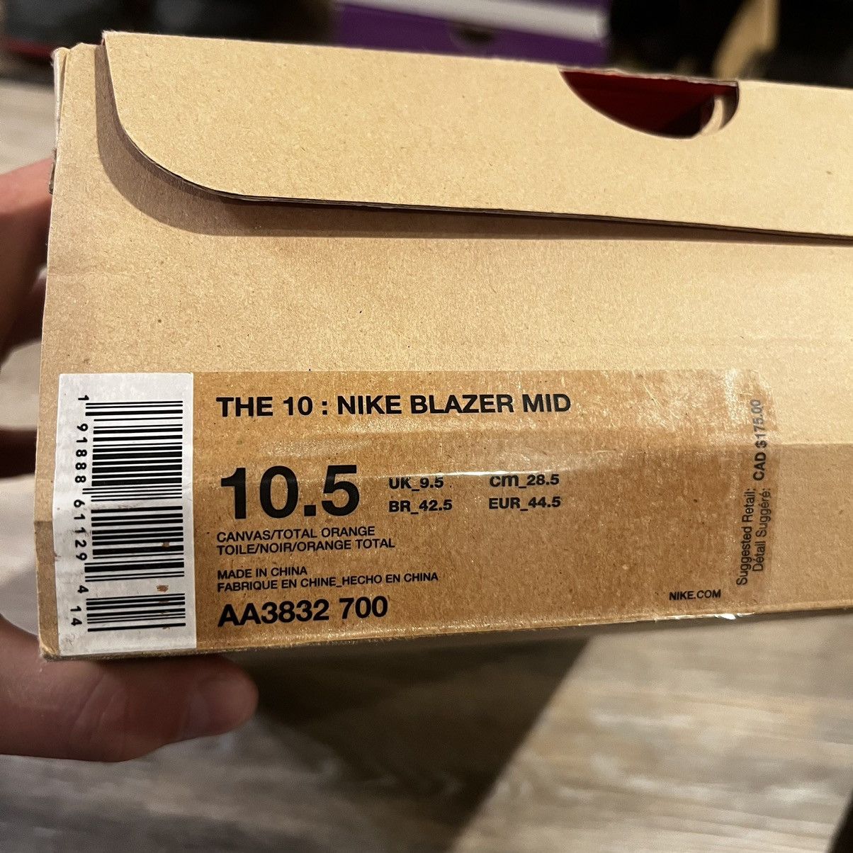 Nike × Off-White Nike Blazer Mid Off-White All Hallow’s Eve Size US 10.5 / EU 43-44 - 3 Thumbnail