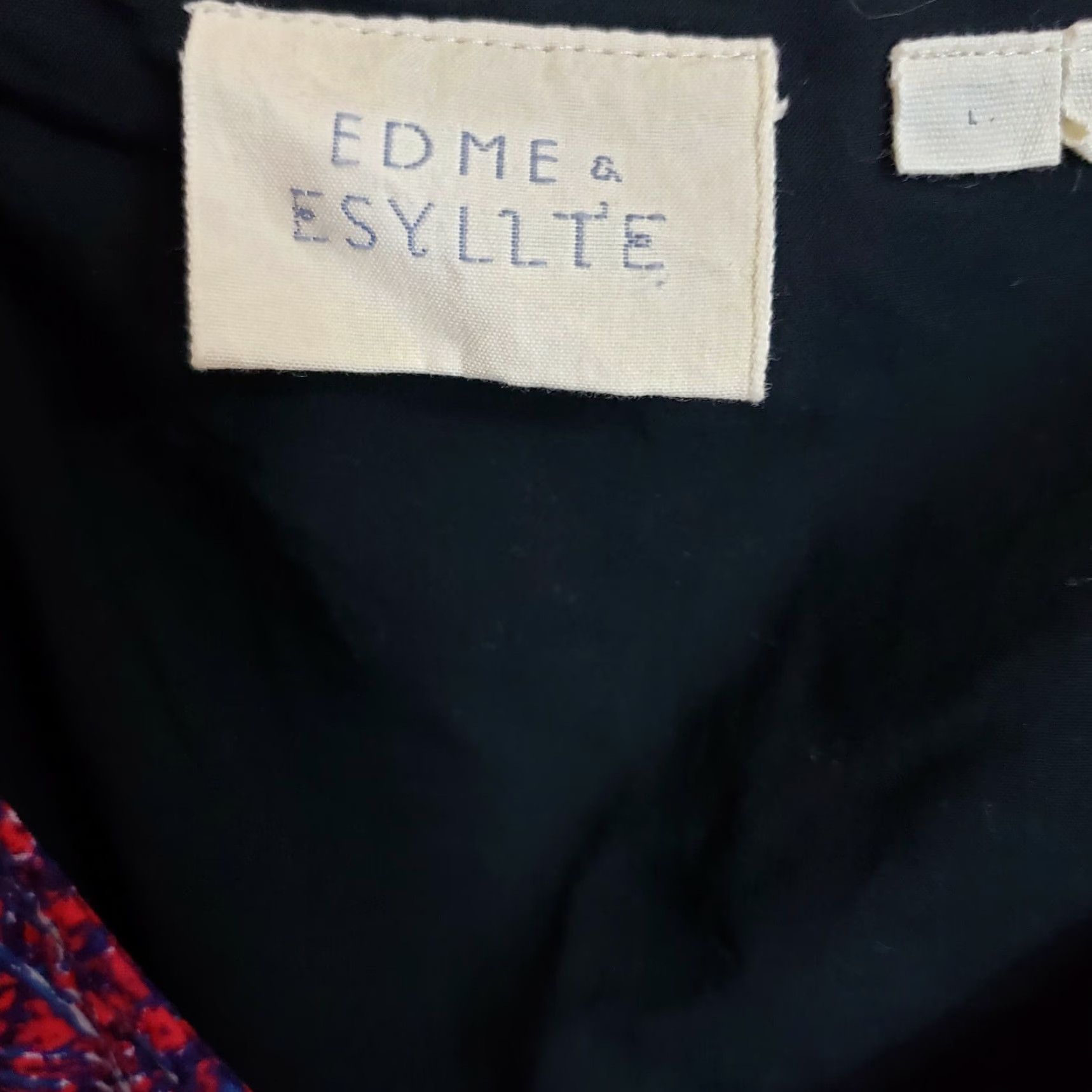 Vintage VINTAGE Edme & Esyllte Womens Chromatique Dress Tunic L Purple Orange Pockets Size L / US 10 / IT 46 - 5 Thumbnail