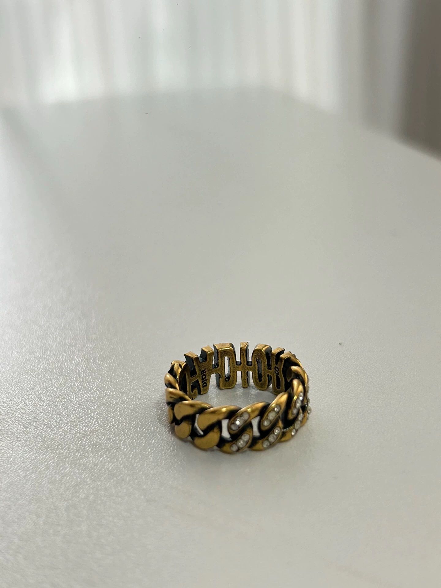 Dior DIOR Vintage Copper Logo Ring 99 New Size ONE SIZE - 3 Thumbnail