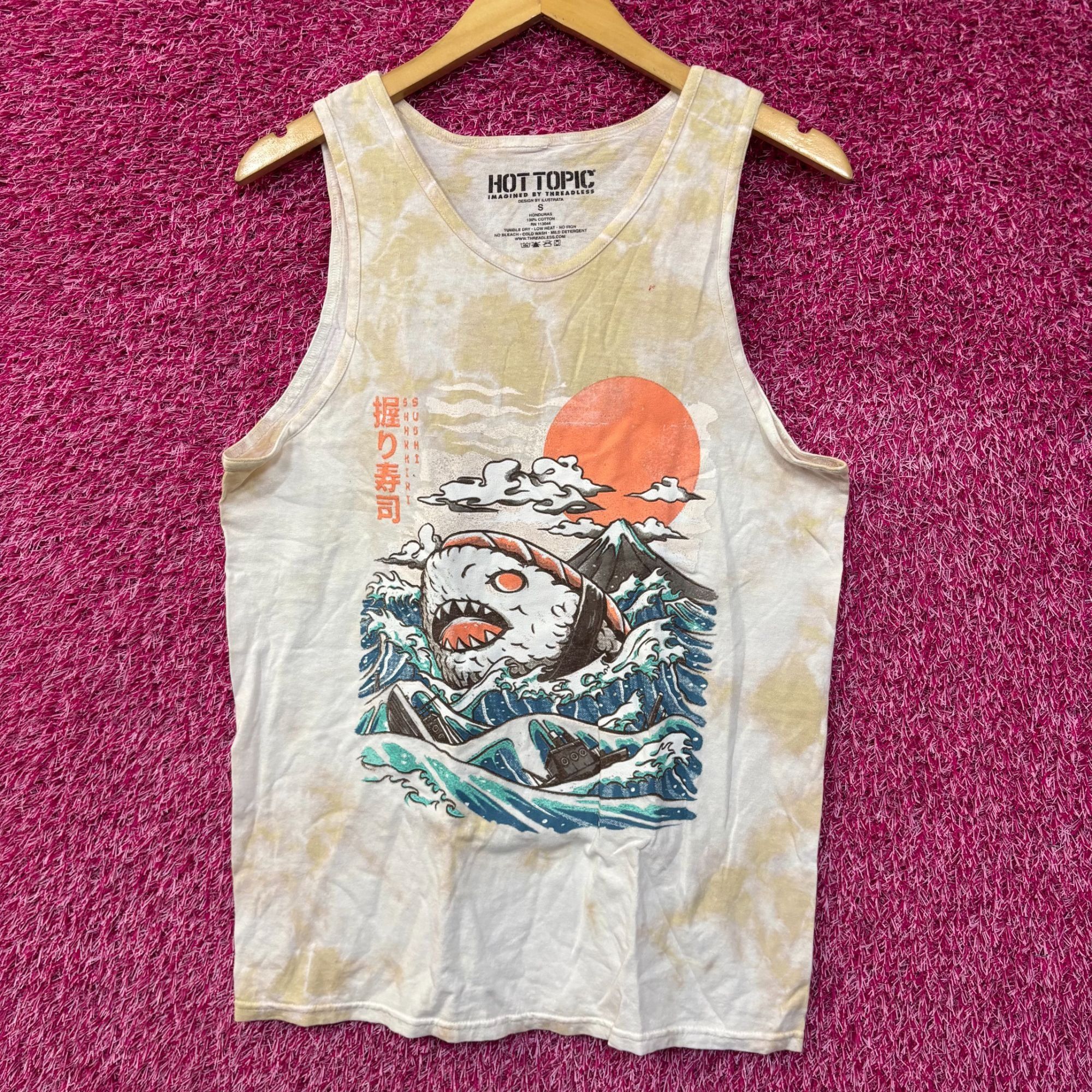 Hot Topic Sharkiri Sushi Cute Shark Sushi Tie Dye Tank Small Size US S / EU 44-46 / 1 - 1 Thumbnail