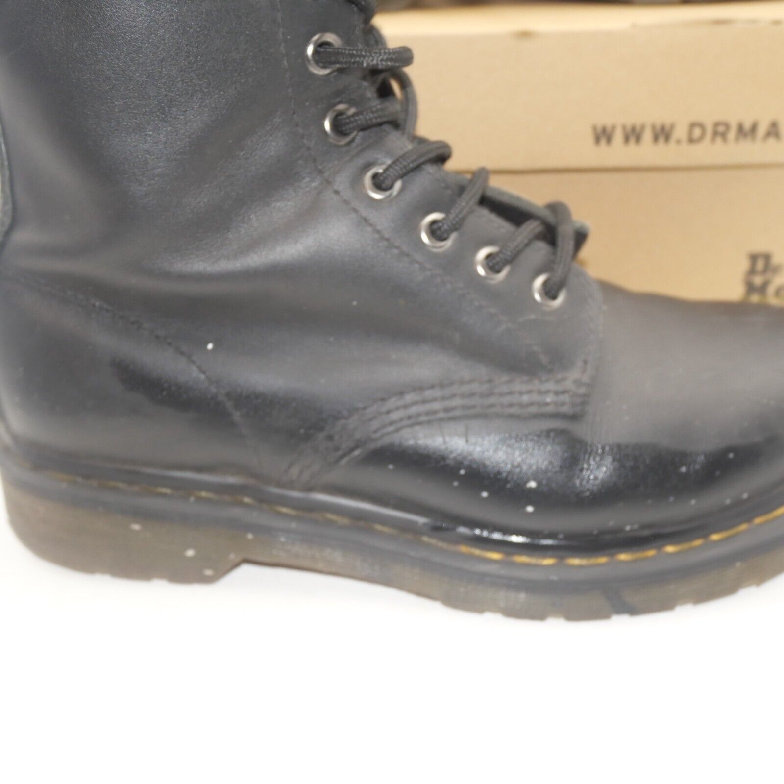 Dr. Martens Dr. Martens Jadon Leather Boots Boot Black Smooth Distressed Size US 7 / IT 37 - 3 Thumbnail