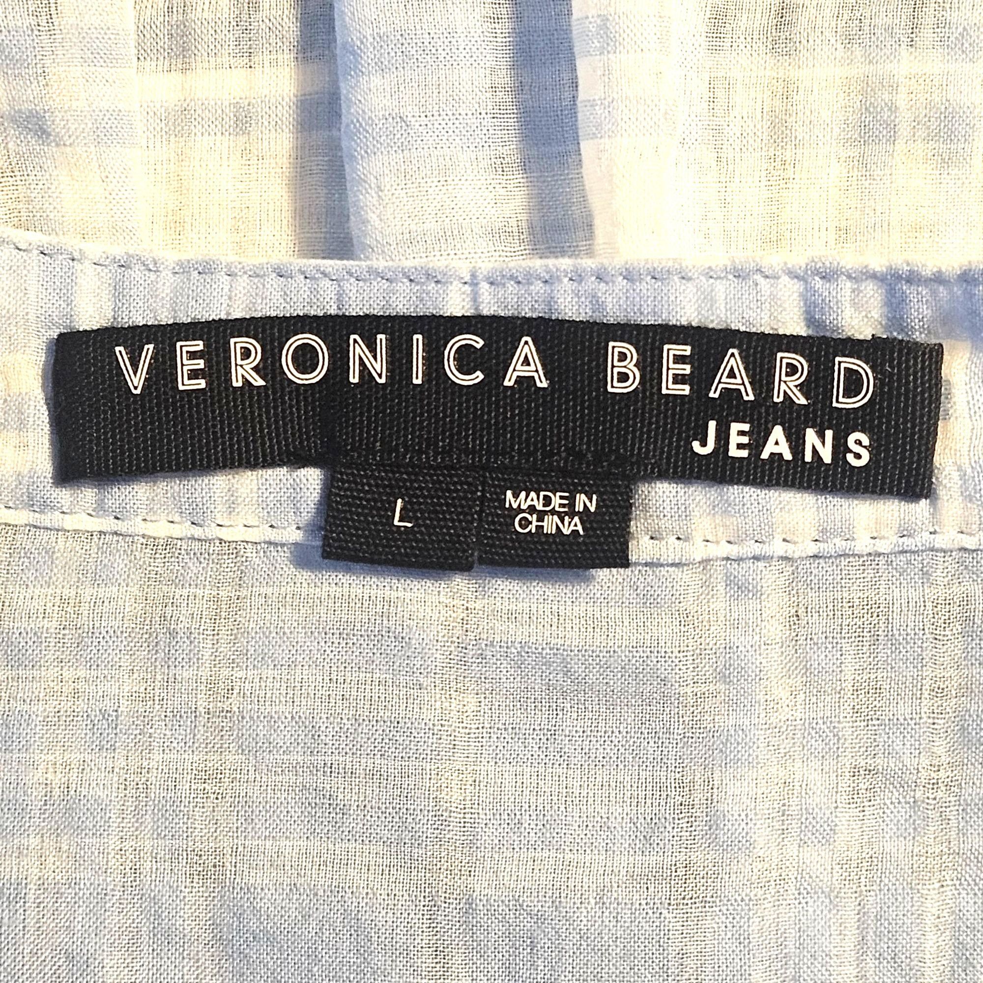 Veronica Beard Veronica Beard Blue Gingham Ruffle Plaid Mini Dress L Cottag Size L / US 10 / IT 46 - 5 Thumbnail
