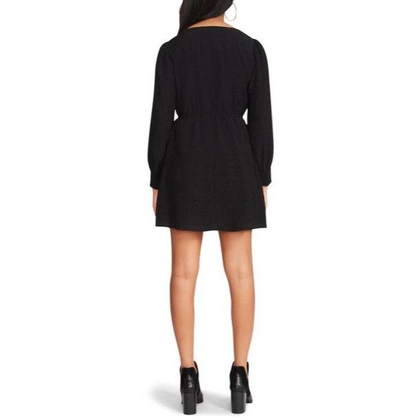 Steve Madden Steve Madden Cora Long Sleeve Dress Black, L Size L / US 10 / IT 46 - 3 Thumbnail