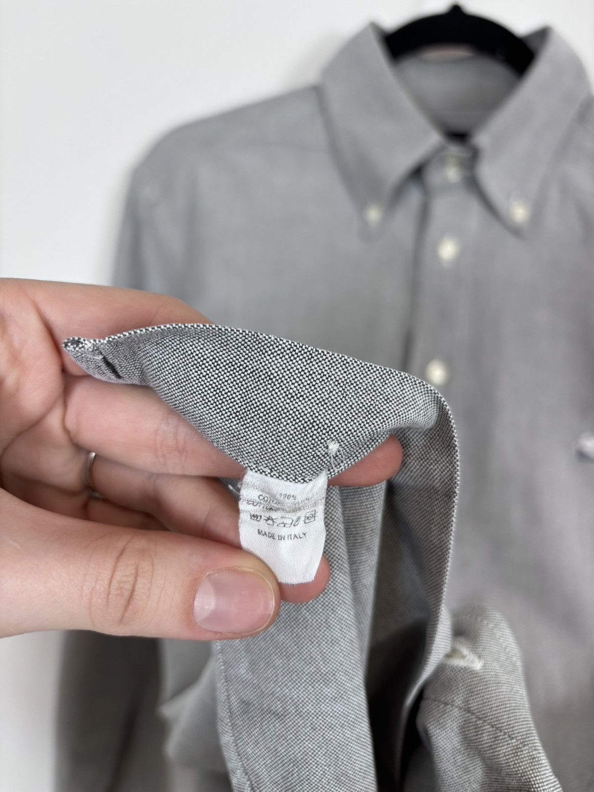 Etro Etro Men’s Textured Grey Long Sleeve Shirt Button Down Size US L / EU 52-54 / 3 - 12 Thumbnail