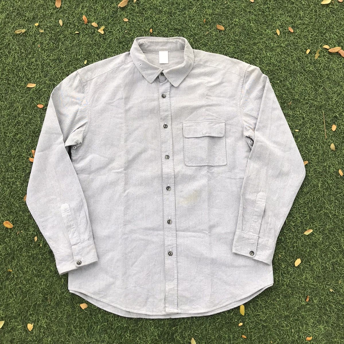 Issey Miyake × Japanese Brand Tac:Tac Grey Shirt Japan Cpo Officer Military Shirt issey mi Size US M / EU 48-50 / 2 - 1 Thumbnail