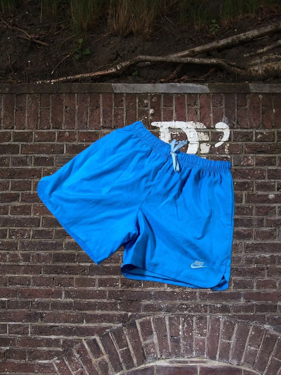 Nike × Vintage Man Nike Nylon Shorts Vintage Mini Logo Streetwear Drill Size US 34 / EU 50 - 1 Thumbnail