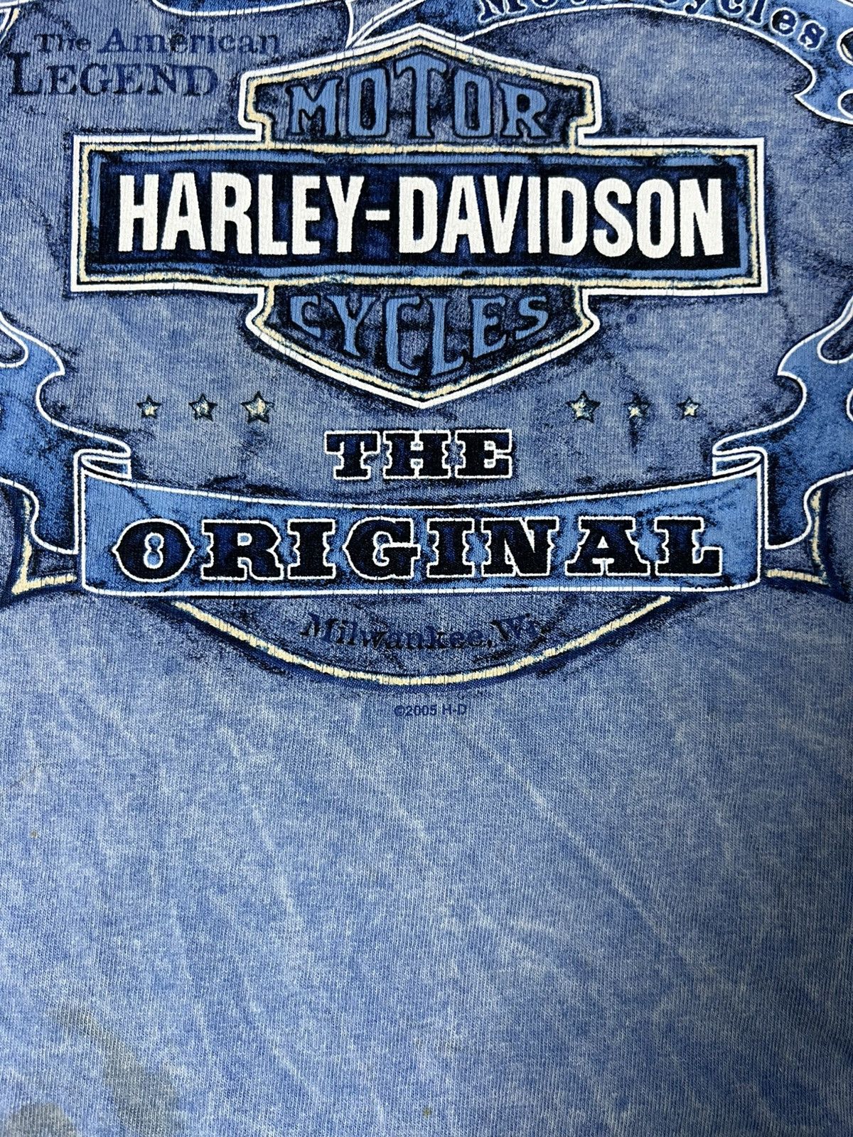 Harley Davidson Vintage Y2k Harley Davidson Washed JNCO Style Size US XL / EU 56 / 4 - 3 Thumbnail