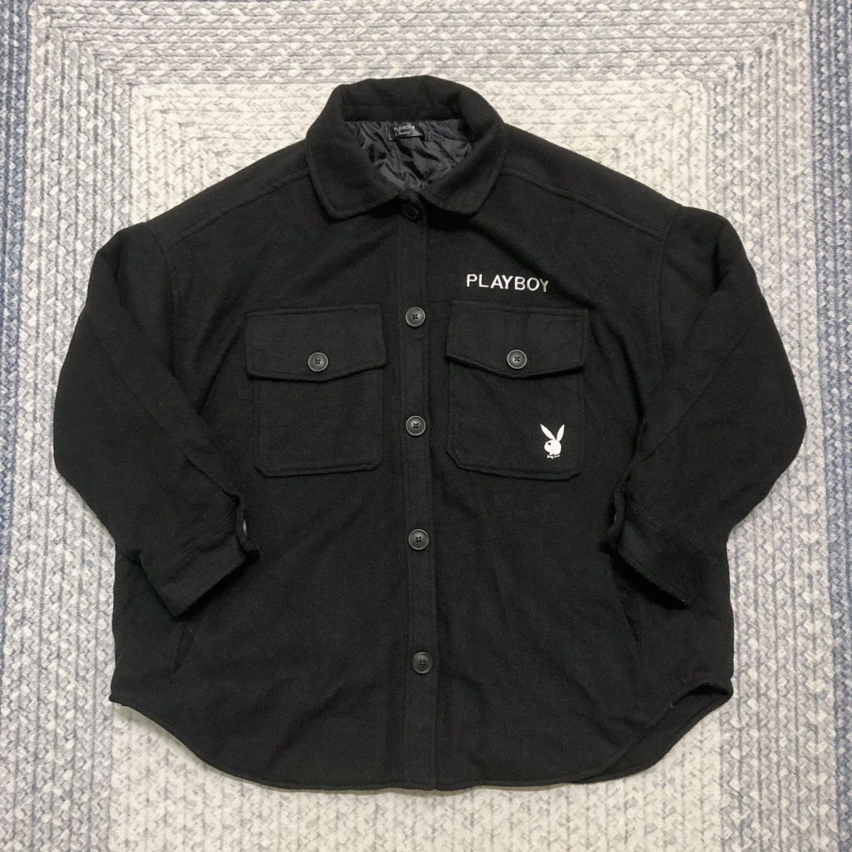 Japanese Brand × Playboy Faded Playboy Bunny Oversized Button Jacket Size US XL / EU 56 / 4 - 1 Thumbnail
