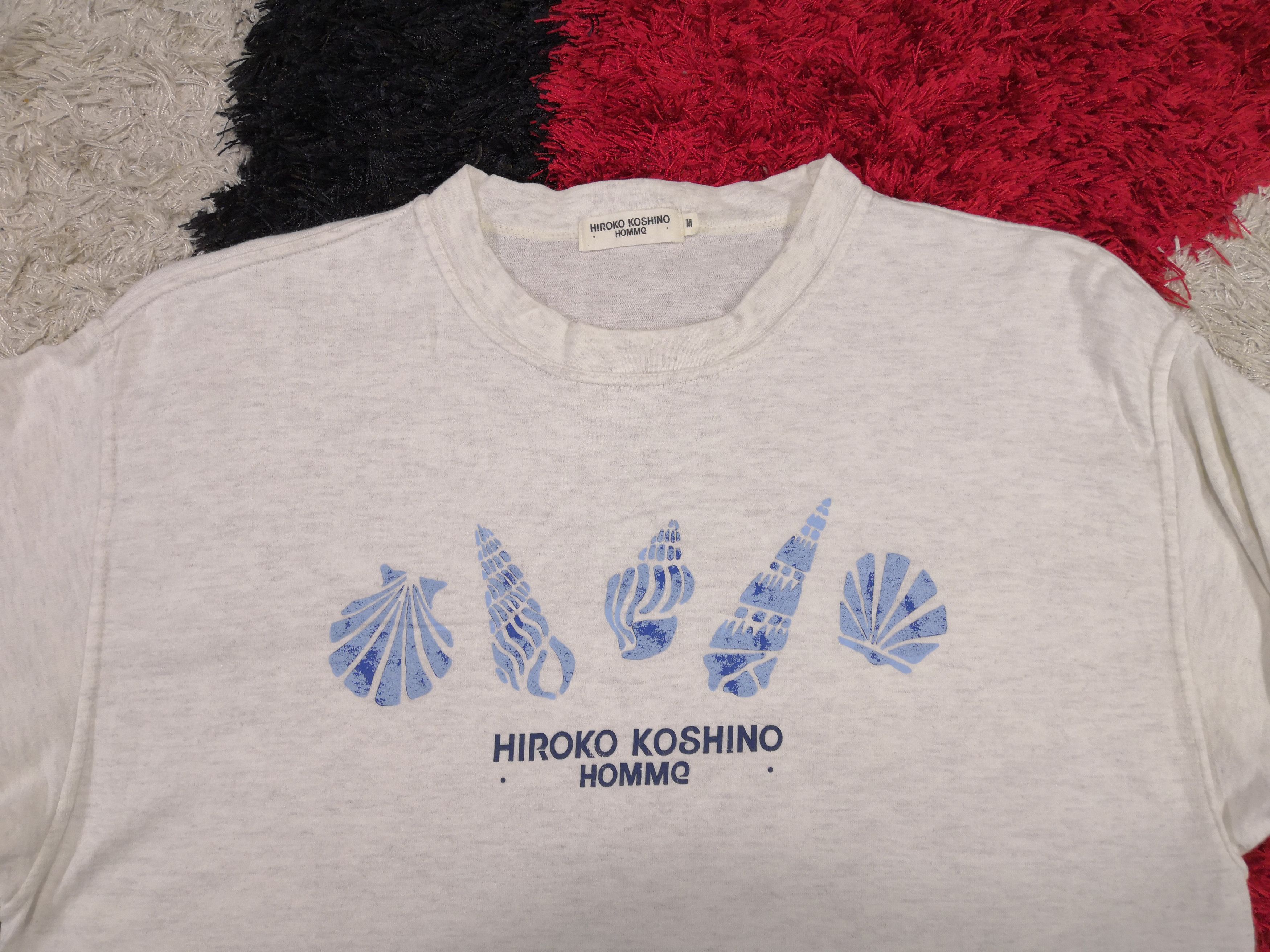 Hiroko Koshino Homme Vintage 90s Hiroko Koshino Homme T-shirt Japanese Crewneck Size US M / EU 48-50 / 2 - 3 Thumbnail