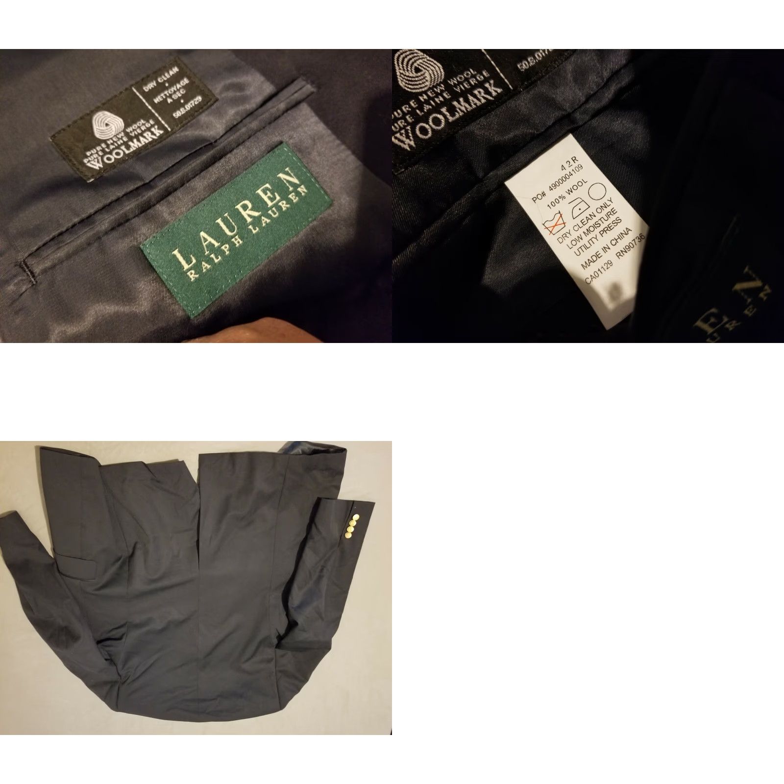Ralph Lauren VINTAGE? Mens Polo Ralph Lauren Sports Jacket 42R Navy Blue 3-in-1 Blazer Wool Polo Ralph Lauren Sport Mens 42R Navy Blue Blues Size US XL / EU 56 / 4 - 8 Thumbnail