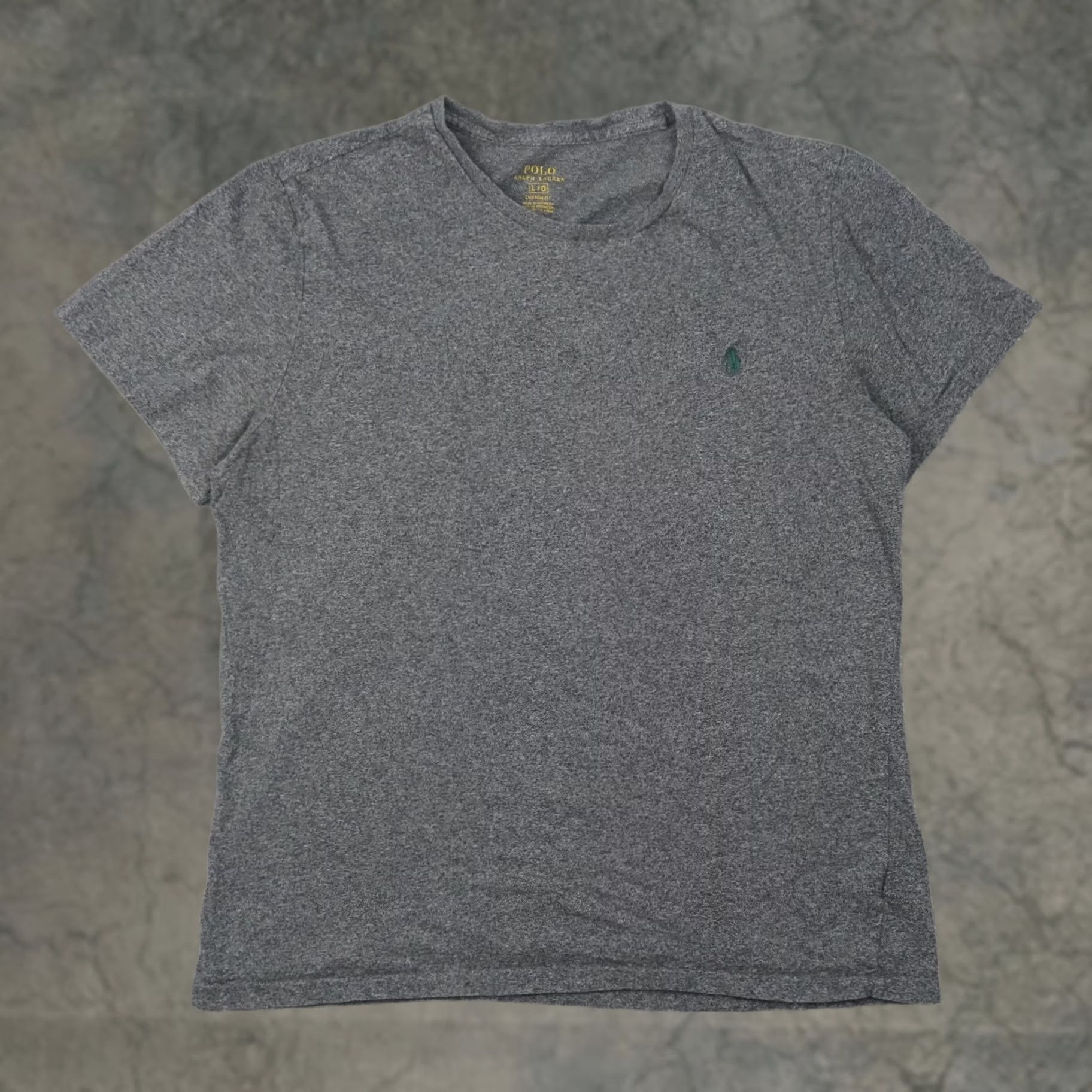 Polo Ralph Lauren Polo Ralph Lauren Mens Large Gray T-Shirt Short Sleeve Crew Neck Logo Cotton Regular Fit Size US L / EU 52-54 / 3 - 1 Thumbnail