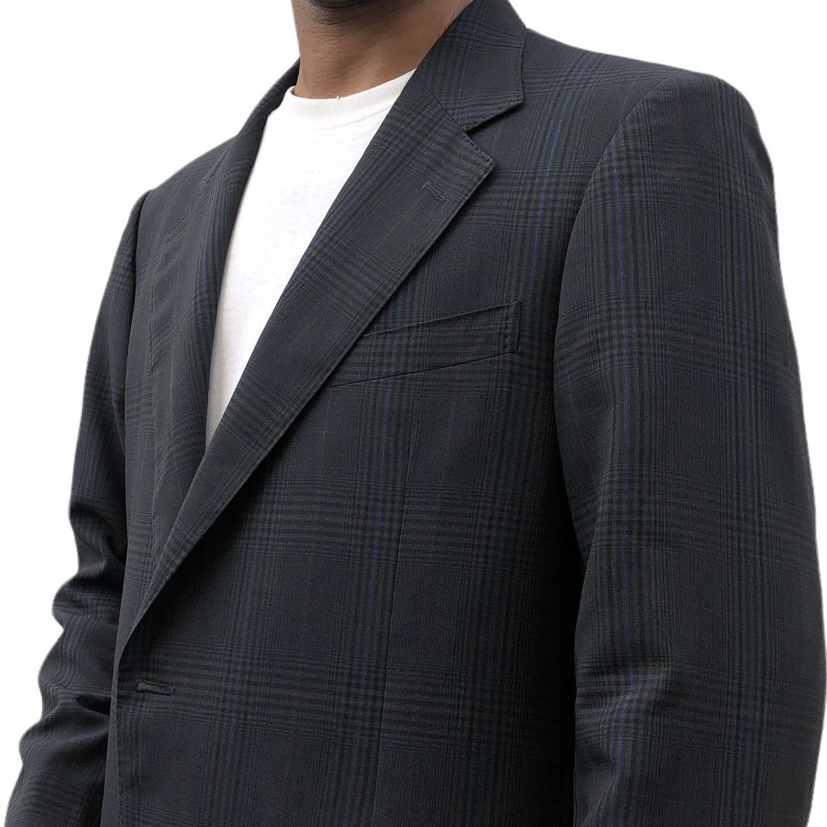 Burberry Vintage Burberrys Prorsum Men’s Checked Wool Blazer / Coat Size 38L - 3 Thumbnail