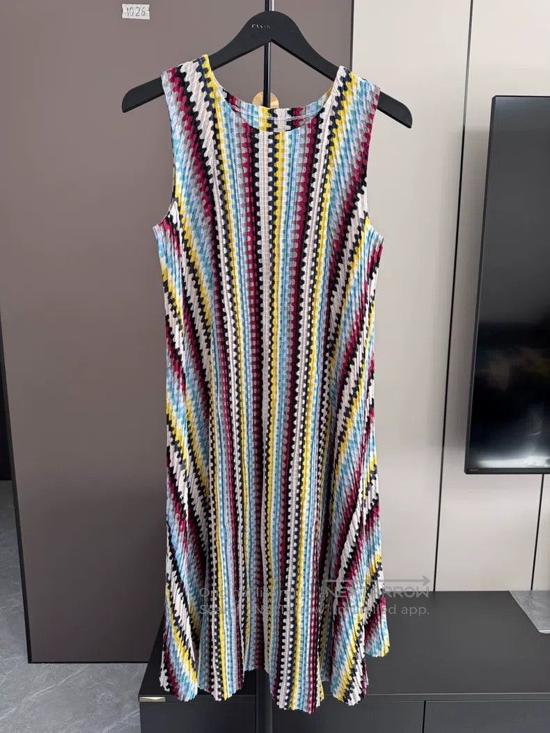 Issey Miyake Issey Miyake Brown Dress Size L / US 10 / IT 46 - 1 Thumbnail