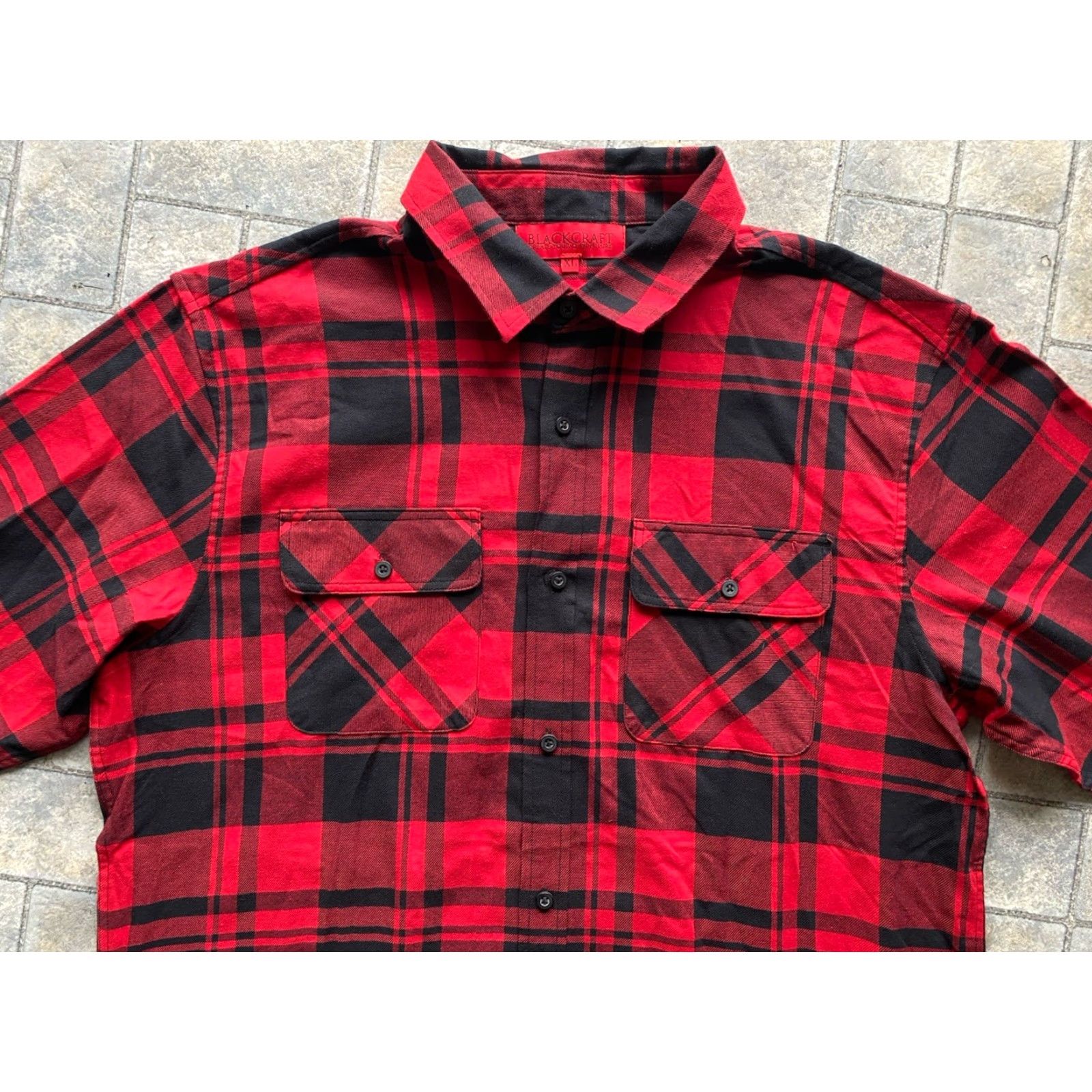 Vintage Blackcraft Cult MENS XL Lilith Red/Black Plaid Flannel Long Sleeve Shirt NEW NWT Size US XL / EU 56 / 4 - 4 Thumbnail