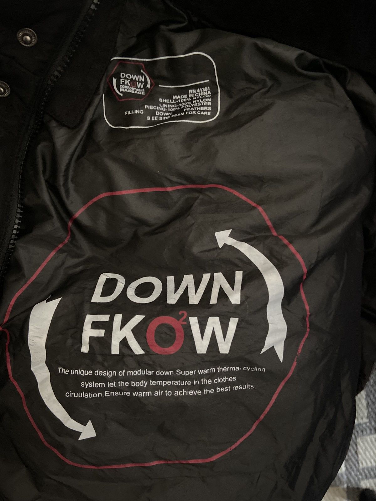 Other Dope puffer jacket with red accents Down Fkow Youth Size US M / EU 48-50 / 2 - 5 Thumbnail