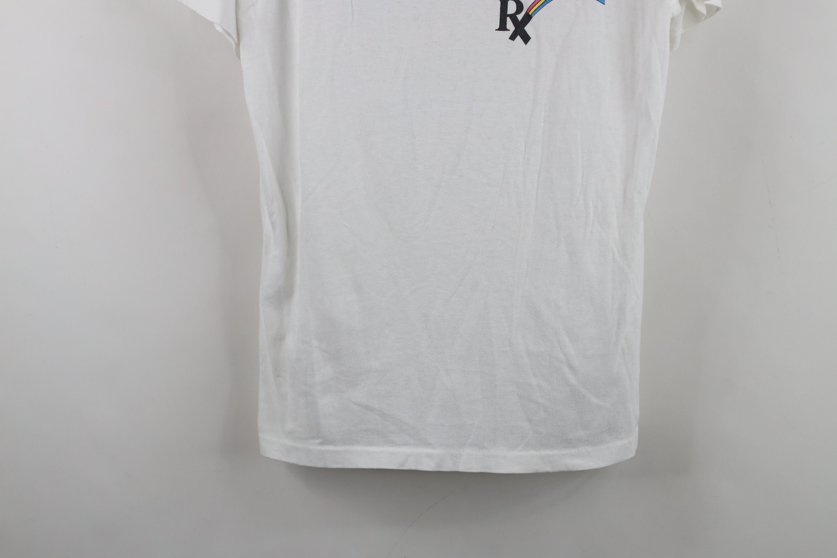 Vintage Vintage 90s RX Rainbow Septra Suspension T-Shirt White USA Size L / US 10 / IT 46 - 3 Thumbnail