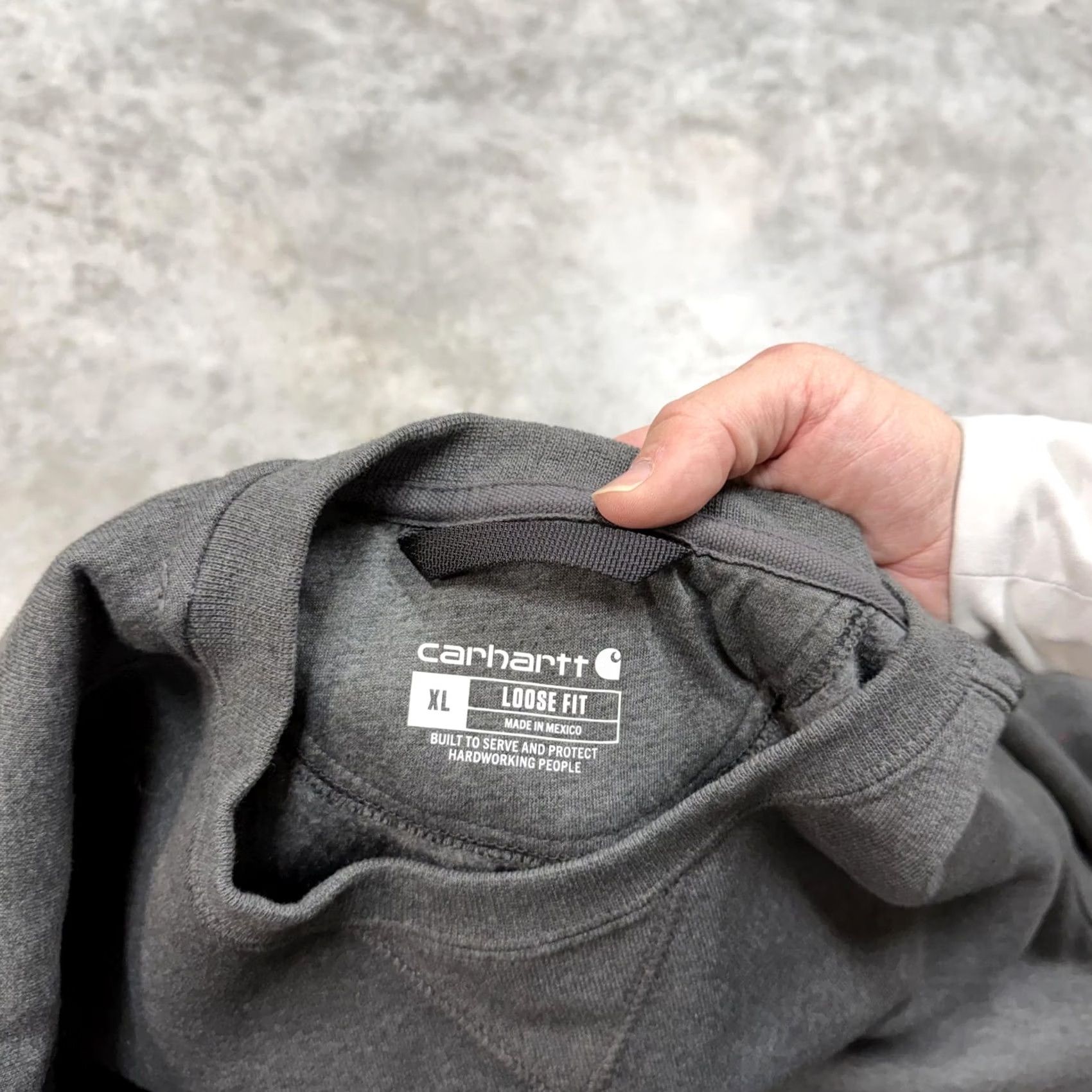 Carhartt Carhartt Sweatshirt Mens XL Gray Fleece Crewneck Pullover Logo Graphic Print Size US XL / EU 56 / 4 - 4 Thumbnail