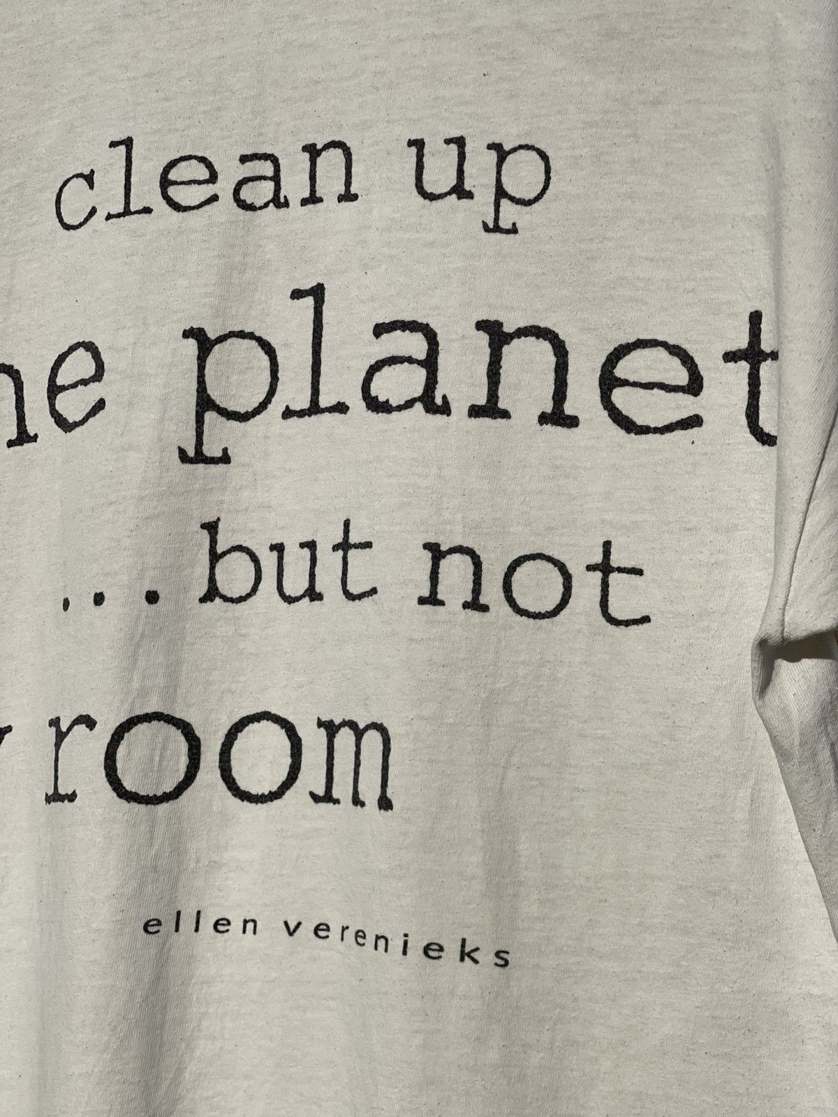 Vintage 90’s Rare Ellen Verenieks Clean Up The Planet Tee Size US M / EU 48-50 / 2 - 14 Thumbnail