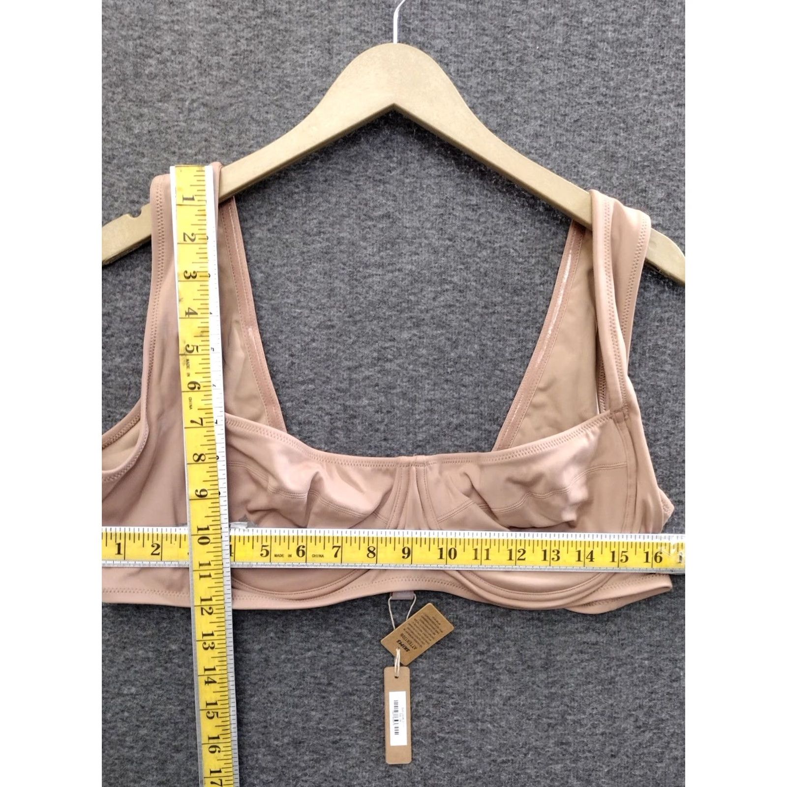 SKIMS SKIMS Shaping Swim Unlined Underwire Bikini Color Sienna Size 3X Womens Bathing Suit Beach 90s? Size ONE SIZE - 4 Thumbnail
