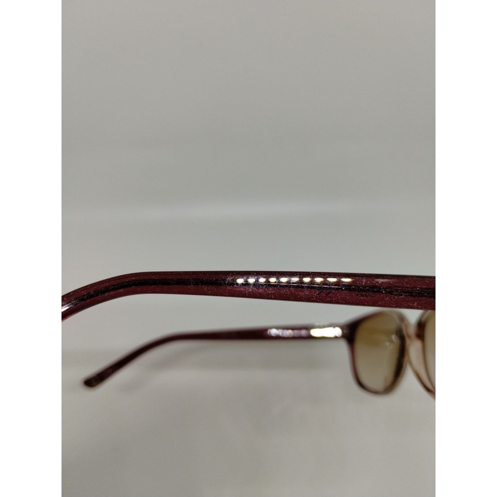 Liz Claiborne Liz Claiborne Eyeglass Frames L389 OJPS Sparkly Amber Brown Size ONE SIZE - 9 Thumbnail