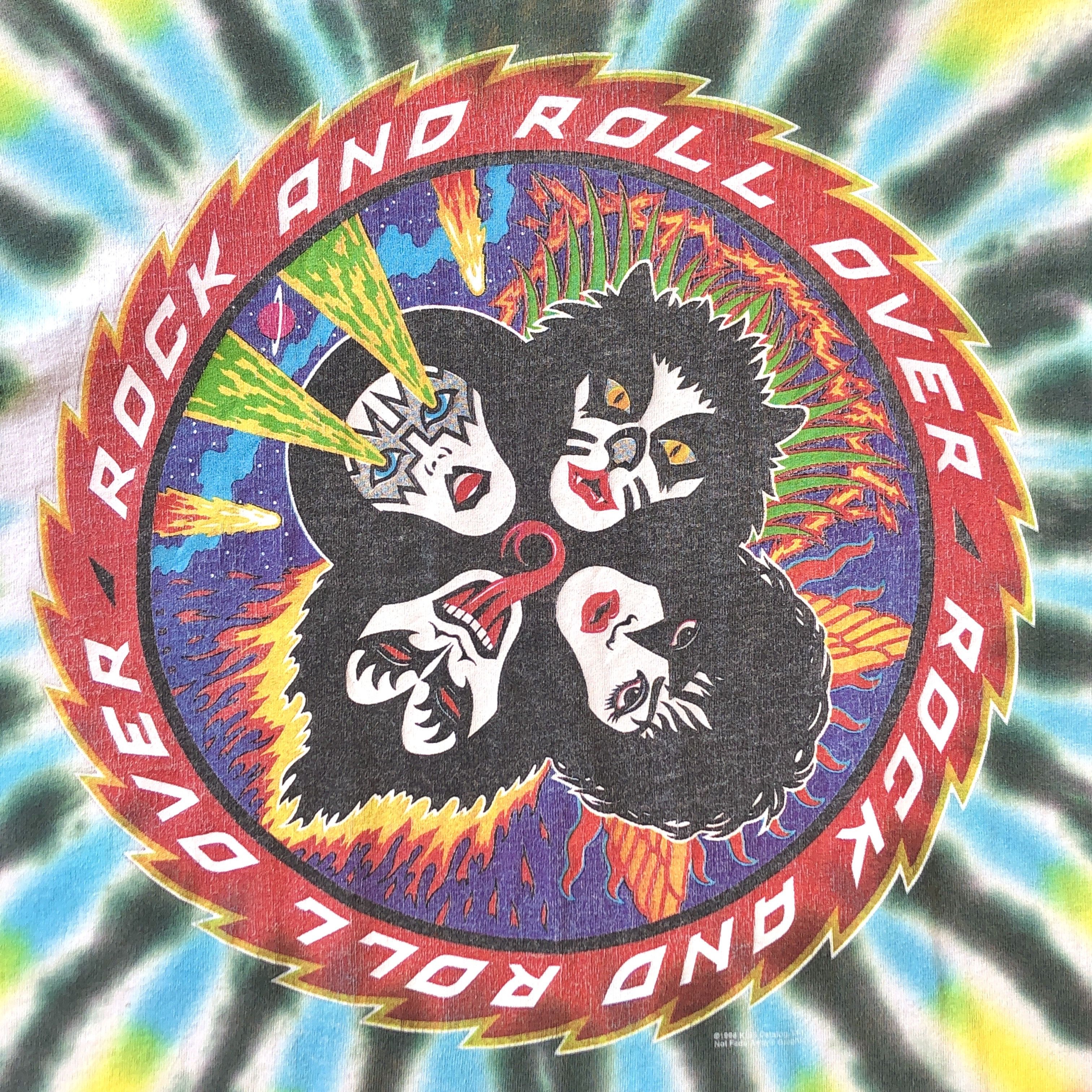 Band Tees Vintage 90s KISS Tie dye T-shirt XL Size US XL / EU 56 / 4 - 5 Thumbnail