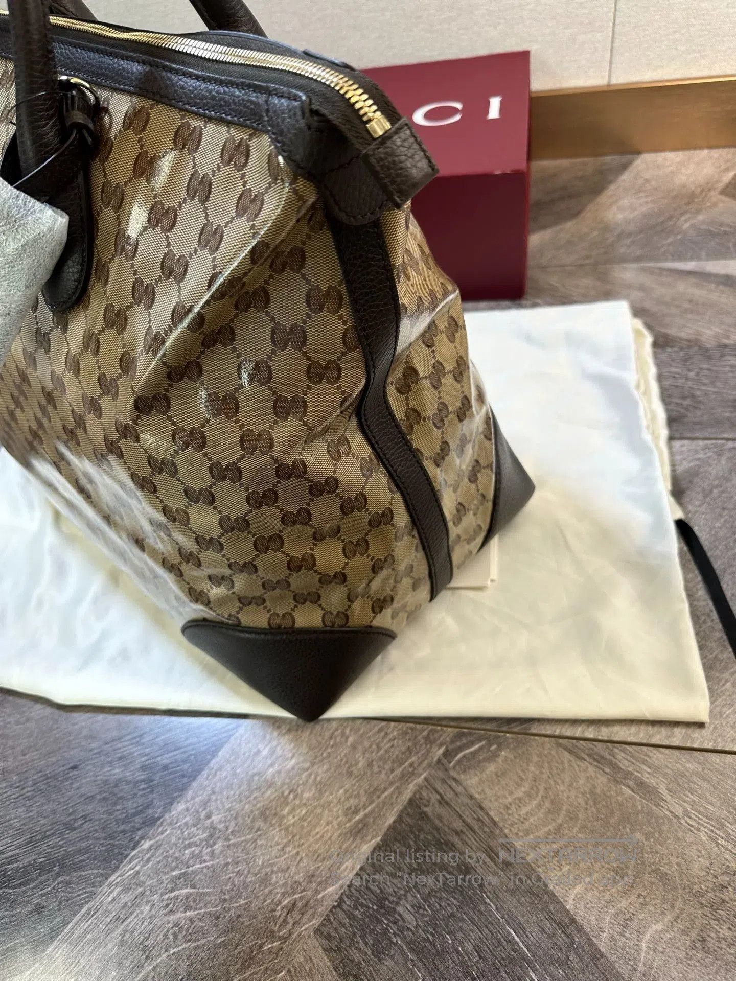 Gucci Gucci GG Crystal Leather Travel Bag. Size ONE SIZE - 6 Thumbnail