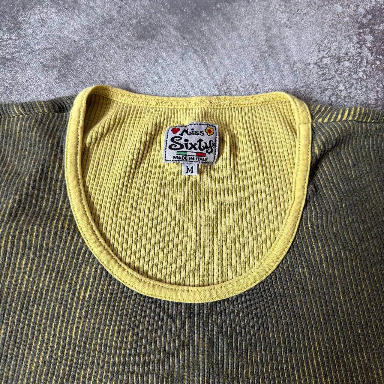 Miss Sixty Miss Sixty Vintage Washed Ribbed Top Size M / US 6-8 / IT 42-44 - 2 Thumbnail