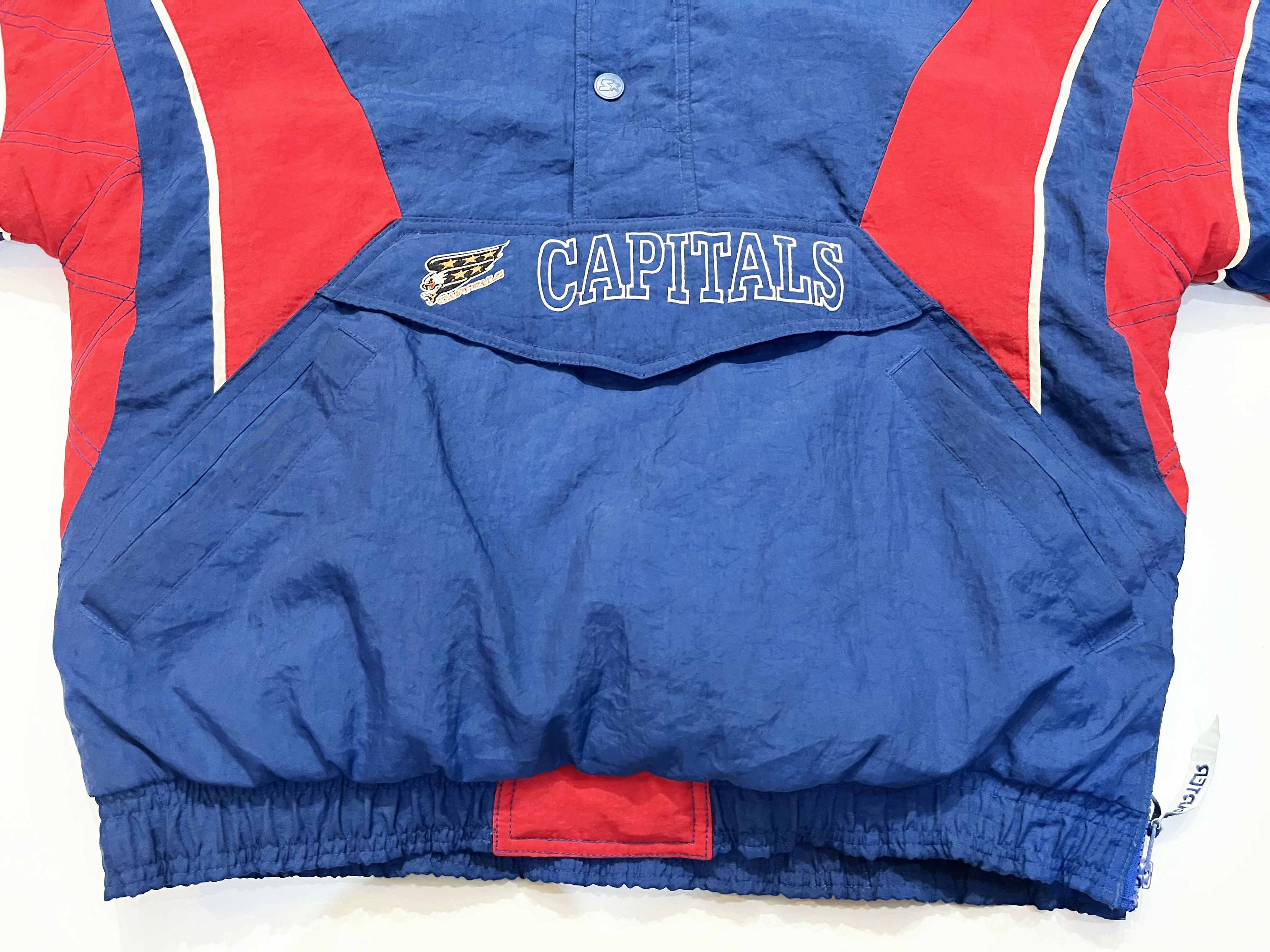 Starter Vintage Starter Washington Capitals NHL Hoodie Puffer Jacket Size US M / EU 48-50 / 2 - 4 Thumbnail