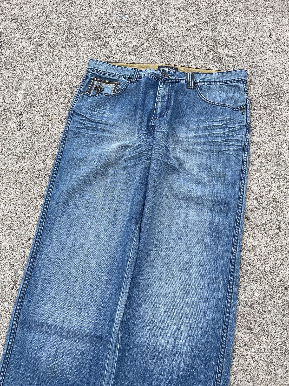 Pelle Pelle VTG Pelle Pelle Embroidered Baggy Denim Size US 38 / EU 54 - 5 Thumbnail