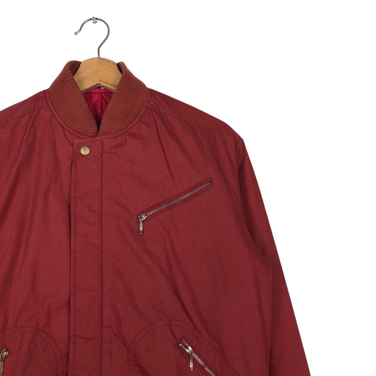 Japanese Brand × Vintage 📌Vintage Suede Bomber Jacket Zipper Inspire Issey Miyake Size US M / EU 48-50 / 2 - 7 Thumbnail