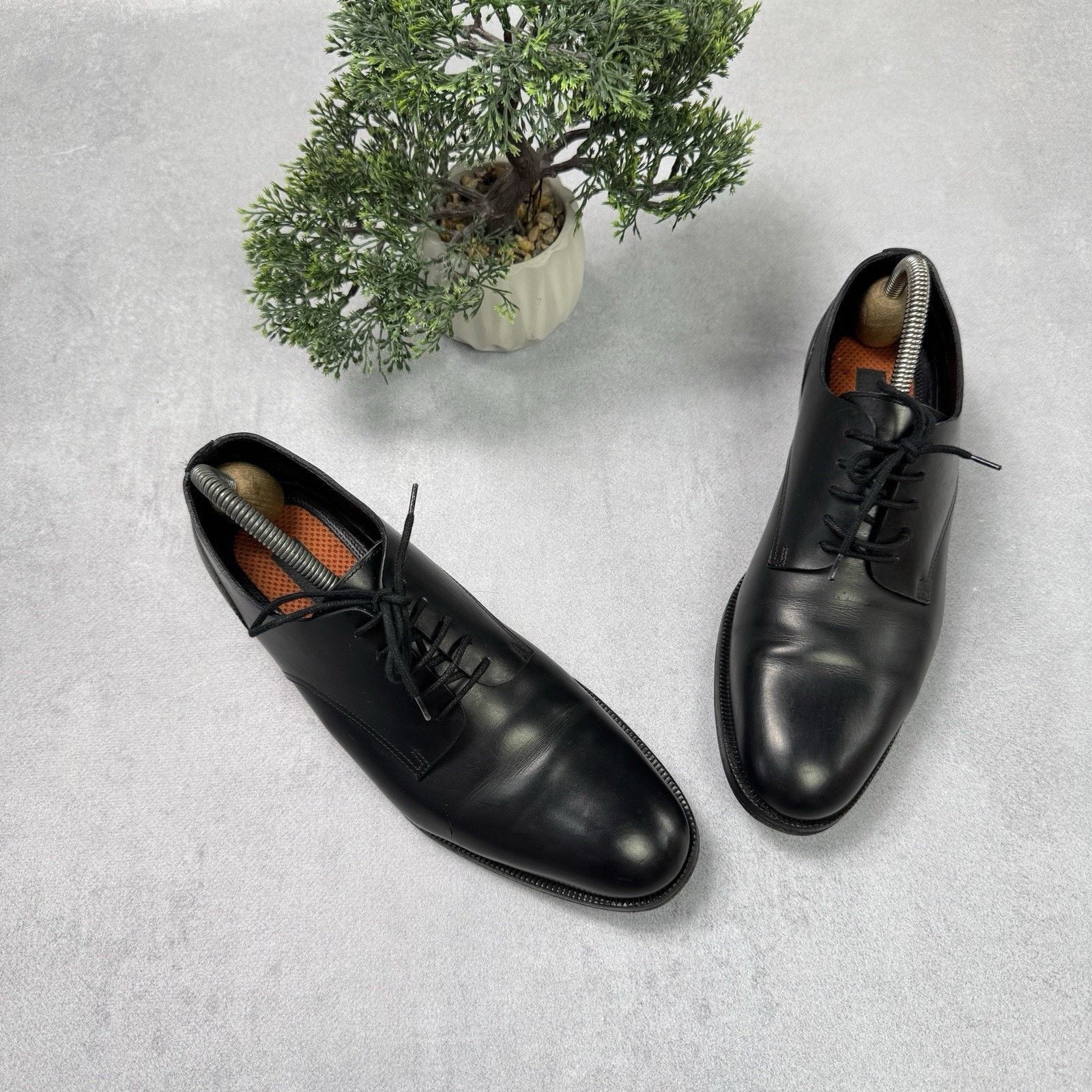 Dsquared2 Dsquared2 Men Derby Oxford Shoes Size EU 39 US 6 Black Size US 6 / EU 39 - 2 Thumbnail