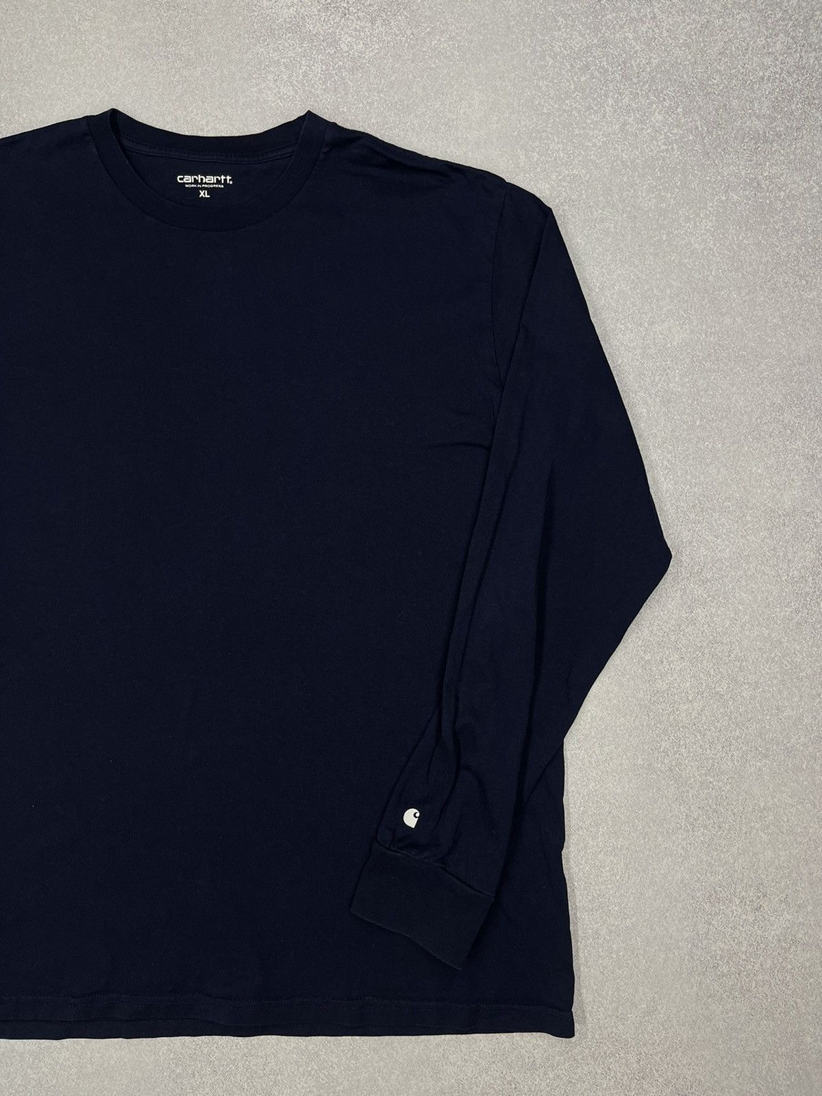 Carhartt × Carhartt Wip Mens Carhartt WIP Base Longsleeve Navy Size XL Size US XL / EU 56 / 4 - 4 Thumbnail